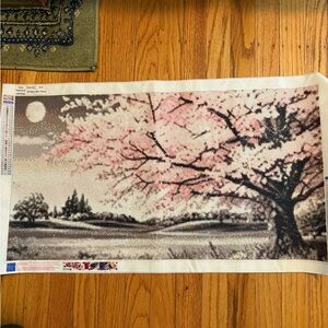 Huge COMPLETED Cherry Blossom Diamond Painting